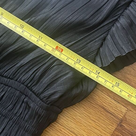MOON RIVER Plissé Midi Dress Size XS Black NEW Pleated Goddess Party Tuckernuck - Picture 12 of 15